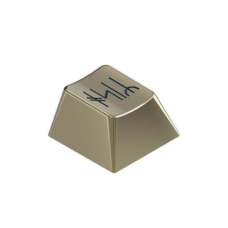 RAMA GMK Norse Artisan Metal Keycap - Brass NEW Model