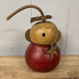 Meadowbrooke Rustic Gourd Angel Figure Christmas Folk Art Primitive Model
