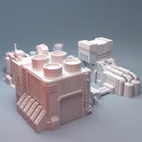 6mm Mecha City Industrial Quarter Sci-Fi Factory Power Plant Airbase BattleTech Model