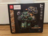 Toys DIY 5 in 1 Peace Defender Military Special Vehicles Transform to Robot Kit Model