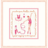 Le Bonheur des Dames counted cross stitch kit "Dancer In Pink", 12,5x12,5cm, DIY Model