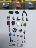 Diorama 1/64Scale Model Workshop Rack Car Repair Tool 3D Printed Accessories Toy Model