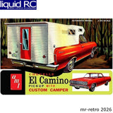 AMT 1364 1/25 1965 Chevy El Camino w/Camper Plastic Model Kit Model