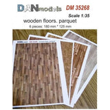 Material for Dioramas. Wooden Floor. Parquet Dan Models 35268 Scale 1:35 Model