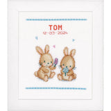 Vervaco counted cross stitch kit "Ice Cream Party", 19x21cm, DIY Model