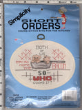 Home is Where They Feed You Leisure Arts Cross Stitch Leaflet 2507 +Fabric; Flos Model