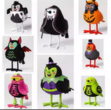 Full Set of 8! Featherly Friends Felt Birds Halloween Figurines Hyde & EE 2024 Model
