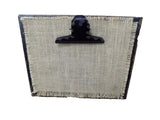 Rustic Easel Clip Board Rustic Wood Burlap Note Photo Board Decorative 8"x10" Model