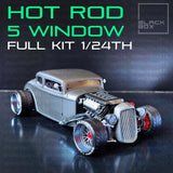 1:25-1:24 Scale 5 Window Coupe Hot Rod | Full Model Kit-Unnasembled & Unpainted Model