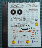 1/18 decals ferrari F2007-08 for model car (63829d) Model