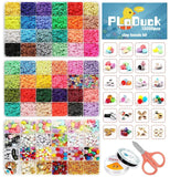 12000 Pcs Clay Flat Beads, DIY Jewelry Making Bracelets Necklace Kit Model