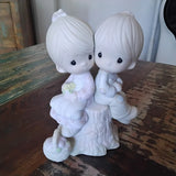 Precious Moments Vintage Figurine "Love One Another" E-1376 No Box RARE PIECE!! Model