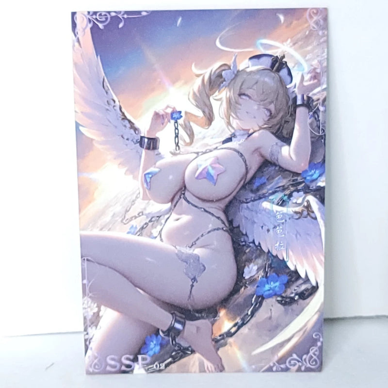 Barbara Waifu Card Anime Girl Matchmaker Angel Wall Art Oversized Board A5 Model