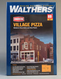 WALTHERS CORNERSTONE HO SCALE VILLAGE PIZZA SHOP train building W933-3469 NEW Model