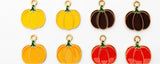 80 Halloween Pumpkin Charms Enamel Pendants For DIY Jewelry Making Accessories Charms