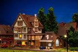 N Scale Buildings - 47687 - N Beverage store with LED lighting - Kit Model
