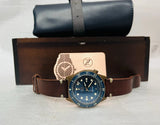 Zelos MAKO (V1) 500M Bronze Blue Automatic Diver 40mm Watch Model