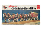 Vintage AMT Budweiser Clydesdale 8-Horse Hitch Model Kit #7702 1:20 Model