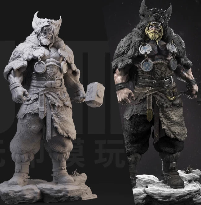 1/24 Resin fantasy warrior Unassembled Unpainted 5553-1 Model