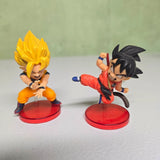 Son Goku Dragon Ball Anime & Manga Plastic Figurine Lot 2 Red Display Bases Model