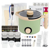 DIY Candle Making Kit Electric Wax Melter Melting Pot Thermometer Mould Craft US Model