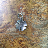 Vintage Sterling Silver Lucky Four Leaf Clover Charm Charms