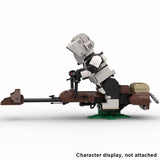 ZITIANYOUBUILD MOC-105417 Scout Trooper Speederbike 1283 Pieces Building Kit Model