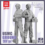 Gloria F35005 1/35 USMC Ground Crew Type 1 3D Printed Resin Figure Model Kit Model