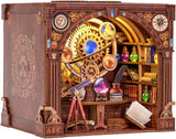 DIY Book Nook Kit Miniature House Dollhouse Puzzle with LED Lighting for Adults Model