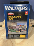 Walthers Merchant's Row I - N Scale Model Railroad Building Kit - #3850 Model