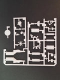1971 Duster 340 ENGINE / TRANSMISSION (4 barrel carb) from AMT 1:25 Model Kit 71 Model