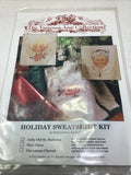 1989 Vanessa-Ann Collection Sweatshirt Cross Stitch Kit Jolly Old St. Nicholas Model