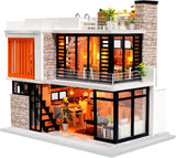DIY Miniature House Kit for Adults, Miniature Dollhouse Building Kit Model