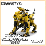 MOC-207142 Mechanical Saber-Toothed Tiger Building Block Model Brick Exquisite P Model