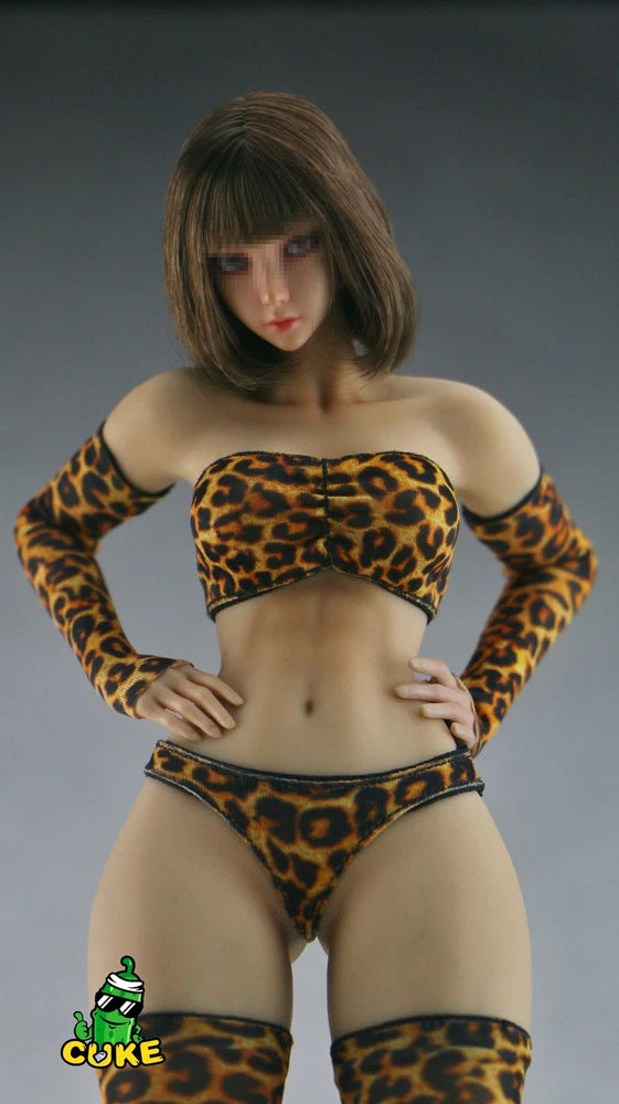 1/6 Scale Female Sexy Leopard Print Outfit Model For 12'' PH Action Figures Model