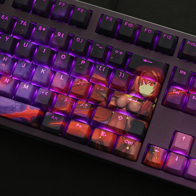 OEM Height 108 Fate/Grand Order FGO Saber PBT Translucent Keycap for Mechanical Model