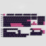 Pink On white ABS Double Shot Cherry Profile Keycap Set - 163 Keys Model