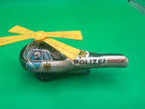 Police Helicopter Sheet Metal Model (Mechanical Rotor Drive) Made in Japan - LV1 Model
