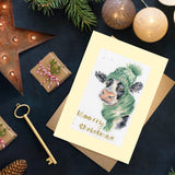Bothy Threads Counted Cross Stitch Kit Moo-rry Christmas XMAS67 Model