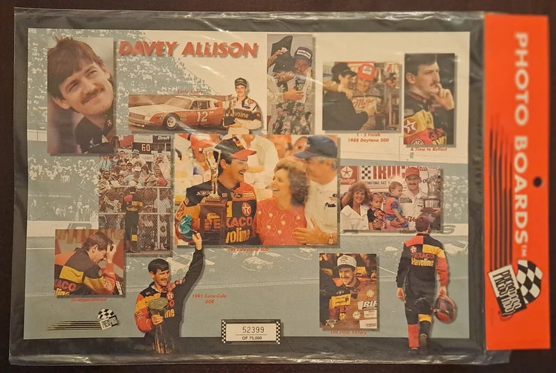 1993 Davey Allison (#28) Press Pass Photo Board NASCAR Texaco /75,000 Model