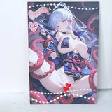 Ayaka Waifu Tentacles Card Anime Girl Matchmaker Wall Art Oversized Board A5 Model