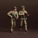 1/35 US Infantry US Army 2 Soldiers RESIN FIGURE MODEL KIT Unassembled Unpainted Model