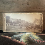 Antique Board Photo Parade On Main Street Storm Lake Iowa Photographed By Coman Model