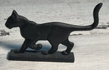 Franklin Mint Curio Cabinet Cats Black Silhouette Cat Cast Iron Figurine 1986 Model