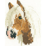Heritage counted cross stitch kit Aida "Palomino Pony (A)", LFPP1072-A, 5,5x7cm, Model