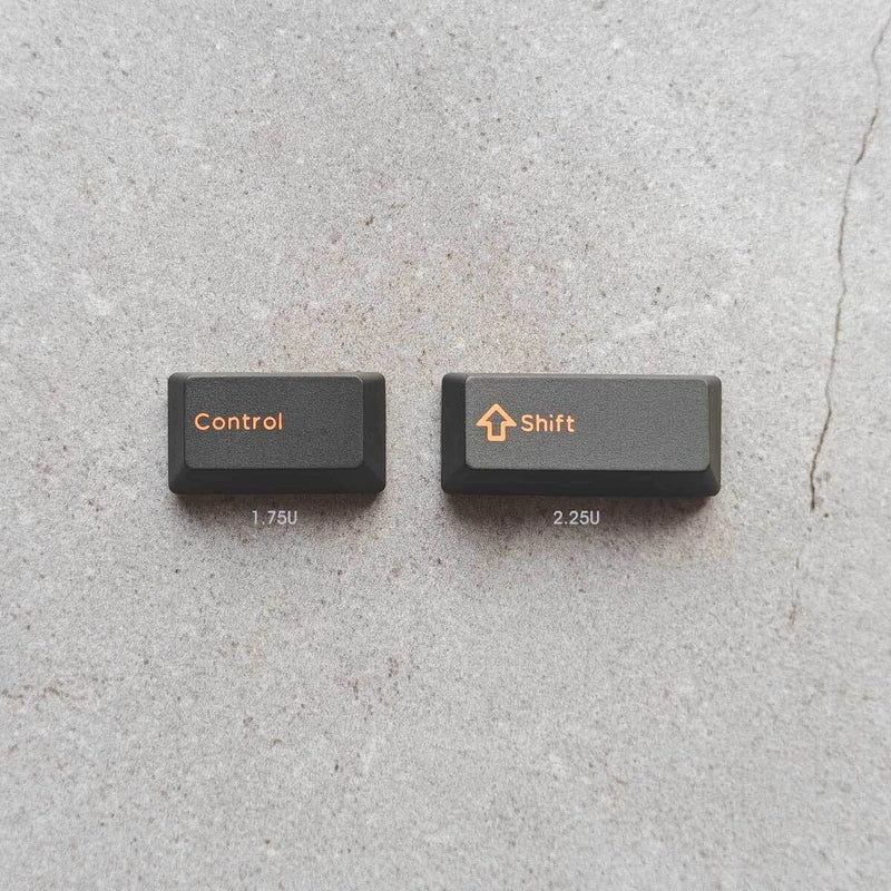 Double Shot HHKB Control & Shift Keycaps For Capacitive Keyboards Topre switches Model