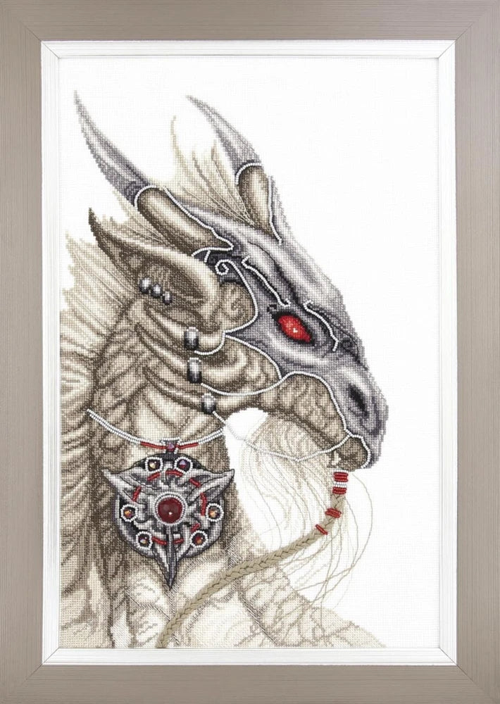 Treasure Guardian Dragon Counted Cross Stitch Kit Fantasy Embroidery DIY Art Model