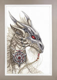 Treasure Guardian Dragon Counted Cross Stitch Kit Fantasy Embroidery DIY Art Model