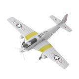 1:48 Scale WWII P-51 Aircraft Assembly Model Kit for Adult Light Gray Model