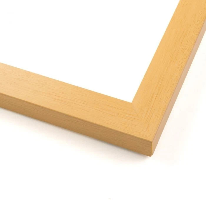8x8 Flat Oak Wood Picture Frame UV Acrylic and Acid Free Foam Board Model